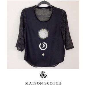 MAISON SCOTCH Scotch & Soda Top